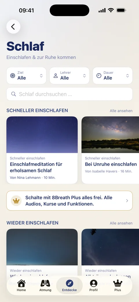 Schlafbereich in 8Breath