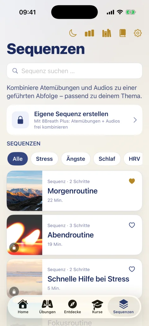 Sequenzen in 8Breath